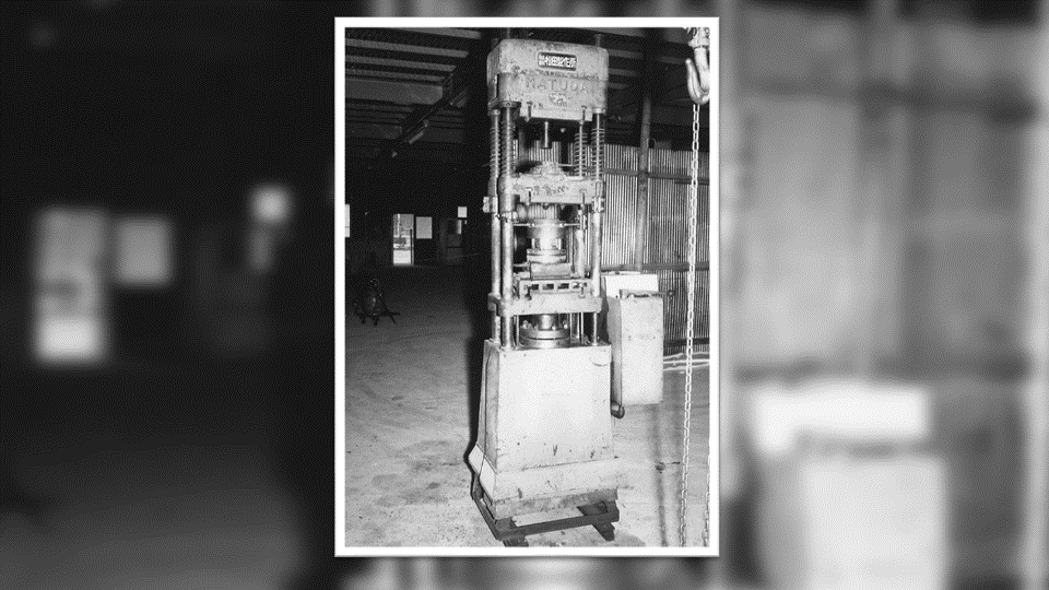 Installation of the First Injection Molding Machine