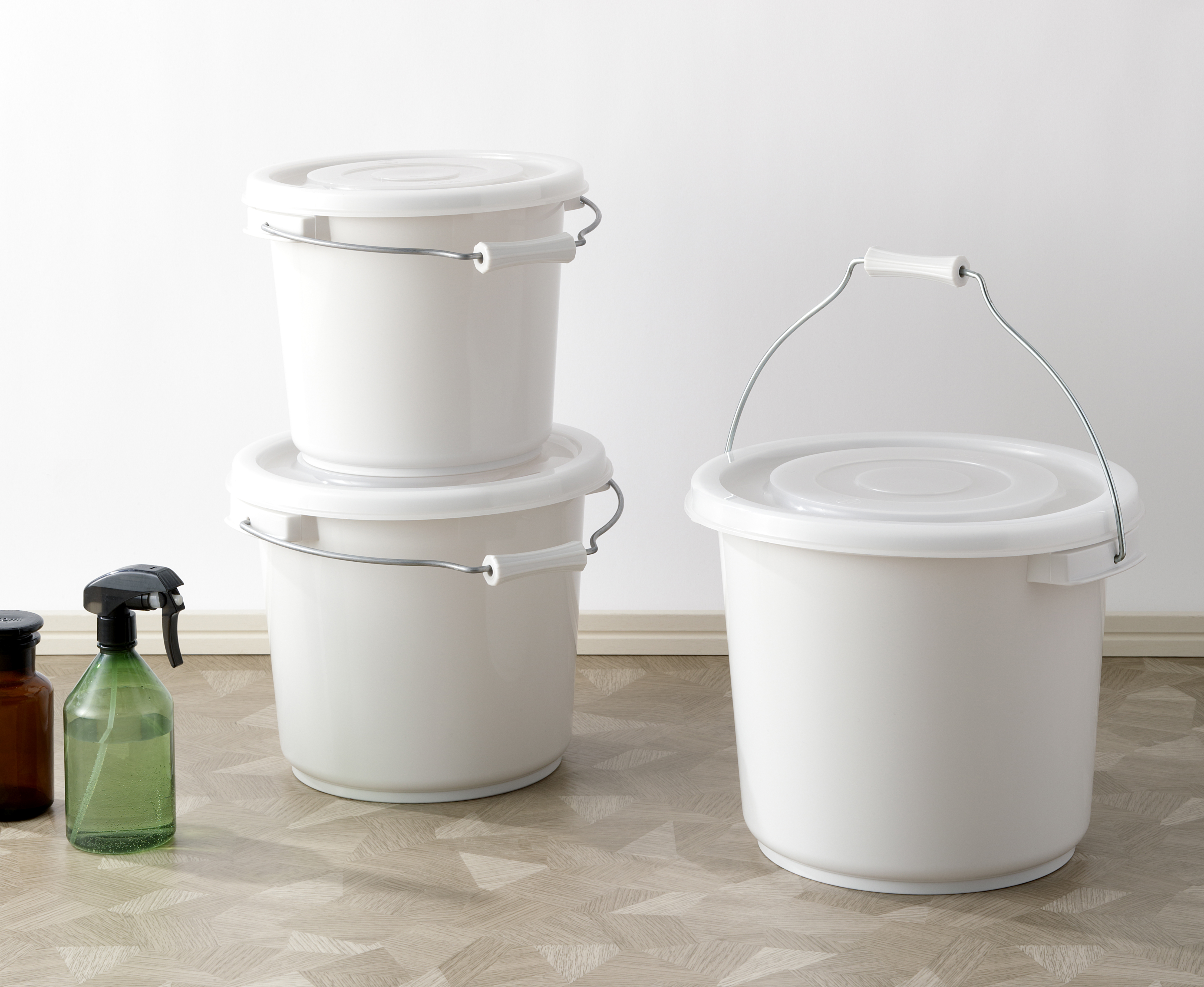 イマン　スカーレット　蓋付ミニバケツ ロングライフデザイン受賞 蓋つきバケツ オムニウッティ mini/S