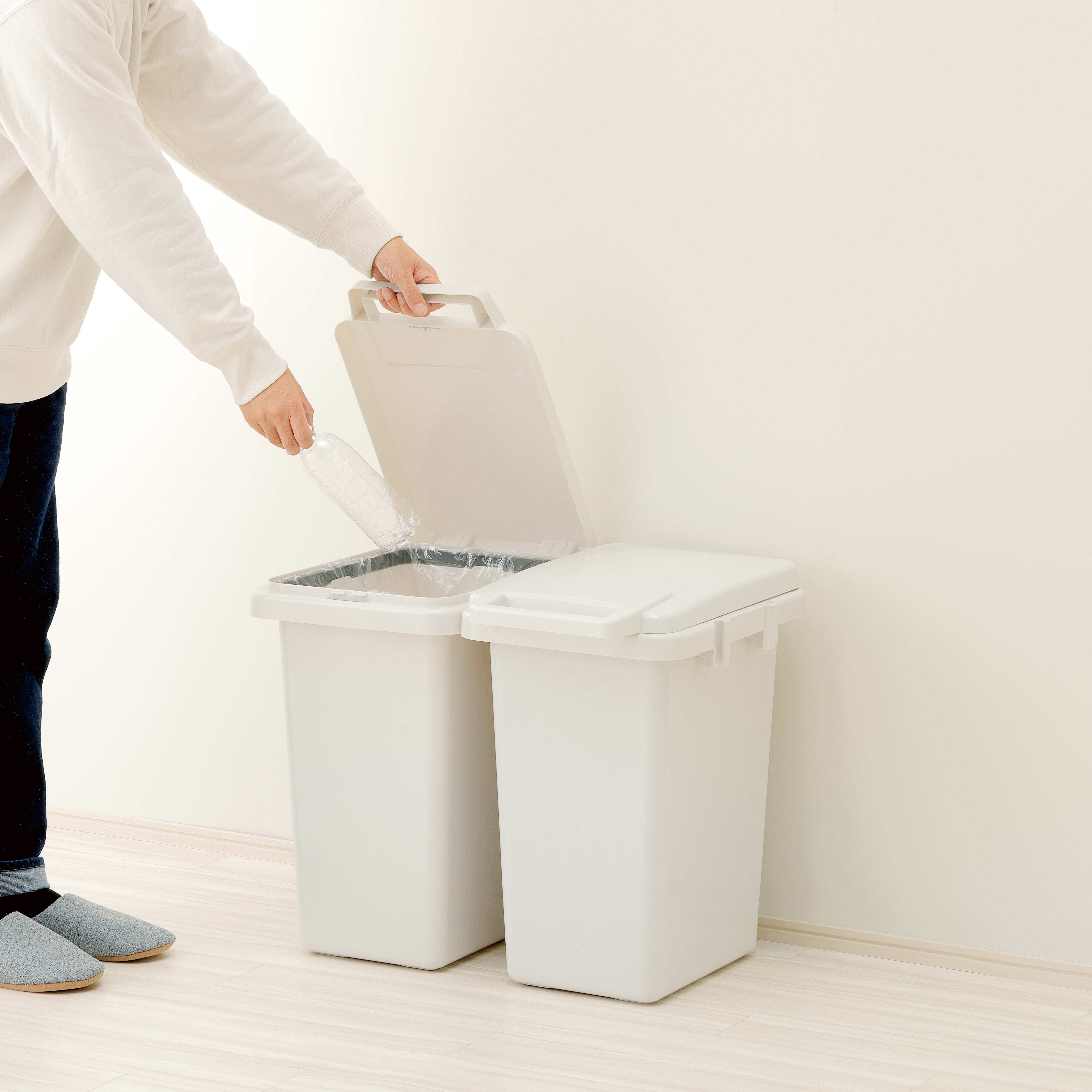 H＆H 片手で開く連結ダストボックス 33J｜製品詳細｜リスの